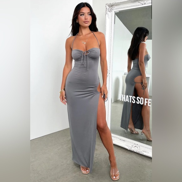 That’s So Fetch Imana Maxi Dress - Grey size 0 - Picture 1 of 7